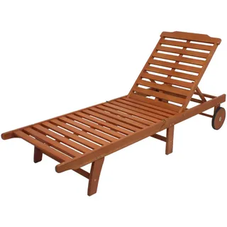 Garden Pleasure Palm Springs Klappliege 197 x 69 x 30 cm Braun