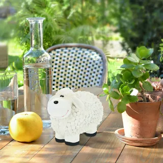 Relaxdays Gartenfigur Schaf,