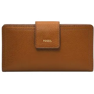 Fossil Logan Brieftasche aus Leder oder Polyurethan mit Lasche/Klappe für Damen