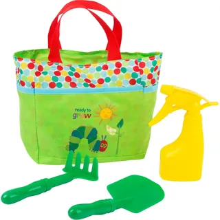 small foot gmbh & co. kg Raupe Nimmersatt Gartentasche mit Schaufel, Harke und Sprühflasche