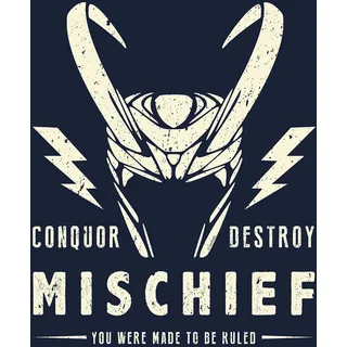 KOMAR Loki Mischief", - Größe: 30 x 40 cm - Marvel, Kinderzimmer, Wandgestaltung, Bild