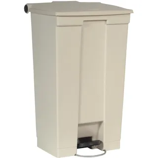 Rubbermaid 15,75 x 16,25 x 17.13-inch 8 gal Kunststoff, Rechteckiger Tritt auf Mülleimer – Beige, 23 gallon, beige, 1