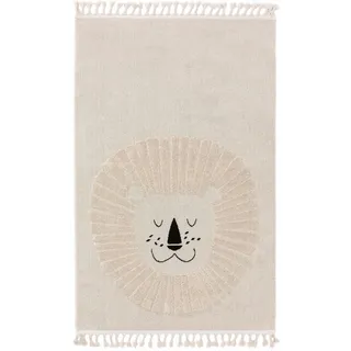 Kunstloft Kinderteppich Momo Cream 120x180 cm , Beige , Textil , Tiere , Rechteckig , 120x1 cm , Oeko-Tex® Standard 100 , wasserabweisend , Teppiche und Böden, Teppiche, Kinderteppiche