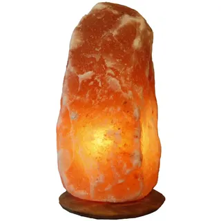 HIMALAYA SALT DREAMS Salzkristall-Tischlampe "Rock", orange, Ø 16cm H: 29cm, 1 Stk., Leuchten, Handgefertigt - jeder Stein ein Unikat, H: ca.29 cm, ca.7-10 kg, Salzkristall-Tischlampe