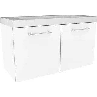 Fackelmann Waschbeckenunterschrank Lima Weiß matt 80 cm