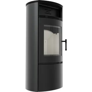 AZURA HOME DESIGN Kaminofen FALCON w 10 kW Holzofen Ofen Stahl-Schwarz Kamin Nein Nein