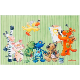Kinderteppich , Multicolor , Textil , Tier , rechteckig , 100x160 cm , Oeko-Tex® Standard 100 , für Fußbodenheizung geeignet, rutschfest , Teppiche und Böden, Teppiche, Kinderteppiche