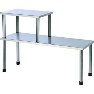 HI Küchenregal 2 Böden Silbern - Silber