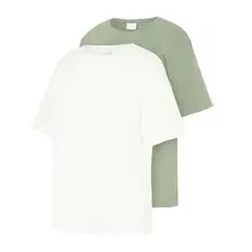 mamalicious Umstandsshirt MLMARY 2er-Pack Hedge Green/Snow White