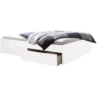 Hasena Stauraumbett , Weiß , Holzwerkstoff , 2 Schubladen , 160x200 cm , Über- und Sondergrößen erhältlich, in verschiedenen Holzarten erhältlich, mit Schubkästen, in verschiedenen Größen erhältlich , Babymöbel & Kindermöbel, Kinderzimmer & Jugendzimmer, Kinderbetten, Kinderbetten & Jugendbetten