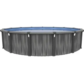 Aufstellpool Stahlwandpool rund 366 x 132 cm 13150 l grau