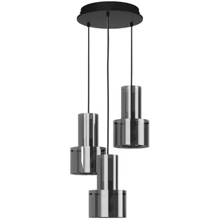 Dieter Knoll Hängeleuchte , Dunkelgrau , Metall, Glas , Uni , rund , 150 cm , RoHS, Ce , Lampen & Leuchten, Leuchtenserien