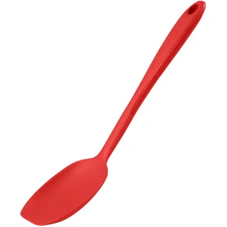 Kochblume Soßenlöffel L | Premium-Silikon & BPA frei| Hitzebeständig | Spülmaschinenfest | 30cm | Farbe: rot