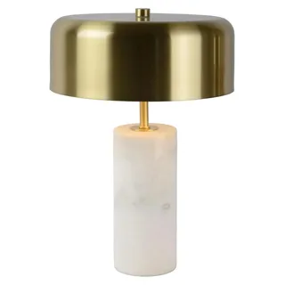 Lucide Tischlampe dimmbar aus Messing & Marmor, Ø25 cm, H. 30 cm, Modell 34540/03/31 - Gold