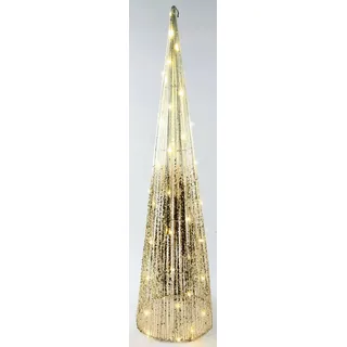 I.GE.A. "LED-Weihnachtspyramide", mit Timer Leuchtpyramide Weihnachtsbaum Tannenbaum Weihnachtsdeko Deko,