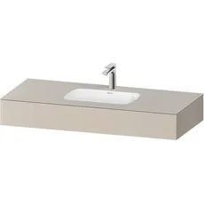 Duravit Qatego Einbauwaschtisch mit Konsole, 1200x550x170mm, QA46920, Farbe: Taupe Matt