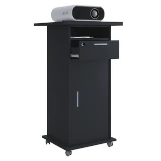 VCM Neta TV-Rack 50 x 108,3 cm Schwarz Holzwerkstoff