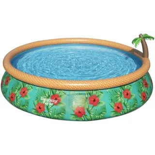 BESTWAY Fast Set Aufstellpool, 457 x 84 cm, Rund, Inkl. Filterpumpe