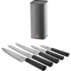 Bild von Grammy Inox 6 Teiliges Messerset, Scharf Messerset, Einfach zur Reinigung, Elegant Design, Ergonomischen Griffe, Bunte Obstmesser, Mehrfarbig