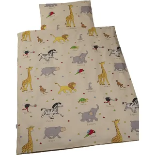Kindertraum 530055005511 Kinderbettwäsche Tierparade 80/80 und 135/200 cm des. 055