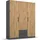 Drehtürenschrank StyleUp 136 x 197 x 54 cm Grau