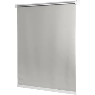 Ventanara® Rollo ohne Bohren schnurlos Springrollo inklusive Klemmträgern (hellgrau (raumverdunkelnd), 100 x 150 cm)