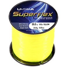 Ultima Superflex Shock Leader, Gelb, 50.0lb/22.6kg