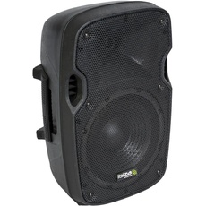 Ibiza - XTK8A - Plug & Play 8"/20cm aktives Lautsprechersystem mit 200W RMS Belastbarkeit - Kompressionshochtöner, Bassreflexsystem, Verstärkermodul, LINE/Micro Eingänge - Schwarz