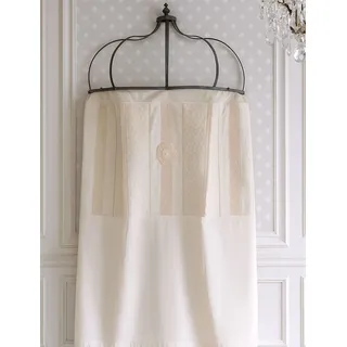 Vorhang Shabby Chic Gardine Weiss blickdicht Gardinenschal Spitze schal