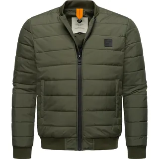 Bomberjacke RAGWEAR "Bomberjacke Boomber", Herren, Gr. S, grün (schwarz olive), Obermaterial: 100% Polyester PES.  Obermaterial: Futter: 100% Polyester PES. 100% Polyester PES., Jacken Bomberjacke