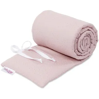Babybay Nestchen , Altrosa , Textil , Punkte , Füllung: Polyester,Polyester , 24x200 cm , schadstoffgeprüft , Schlafen, Babybettausstattung, Babynestchen & Nestchenschlangen, Bettnestchen