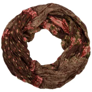 Stylebreaker "Loop mit Blumen Paisley Muster", 1 Stk., braun,
