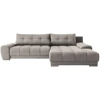 Kaiser Möbel Ecksofa Wave Mit Schlaffunktion, Stoff Soro, Beige Rechts , Holz , 281x105 cm , Wohnzimmer, Sofas & Couches, Wohnlandschaften, Ecksofas