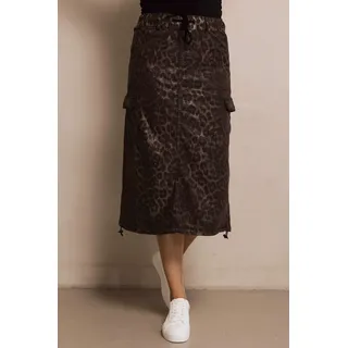 Zhrill Midirock »ZHJIL« im Leo-Look und mit Cargo-Taschen