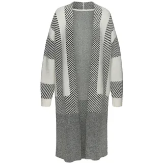 LASCANA Longstrickjacke Damen creme-schwarz Gr.32/34