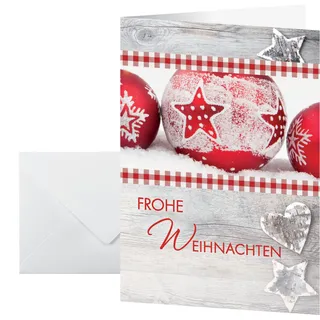 SIGEL DS053 Weihnachtskarten Set mit Umschlag | DIN A6 | 25 Stück "Winter Feeling" | ideal zum Bedrucken