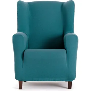 ECOMMERC3 Bi-elastischer Ohrensesselbezug, atmungsaktiv, rutschfest, für Ohrensessel, vollständiger Verschleißschutz, einfach anzubringen und zu entfernen, Farbe Eseralagdgrün