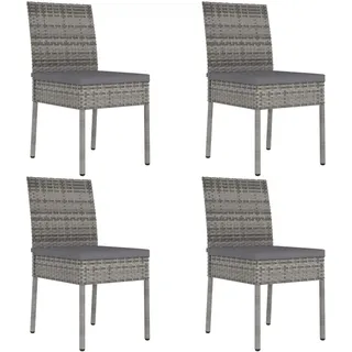 vidaXL Gartenstuhl 44 x 44 x 88 cm grau 4 St.