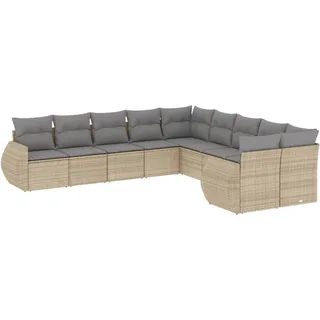 VidaXL 3221908, Hellgrau, Rattan, Stahl, 110 kg, Erwachsene & Kinder, 700 mm, 620 mm - Hellgrau