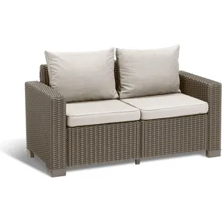 Gartenmöbel Keter California zweisitziges Sofa Cappuccino - Grau