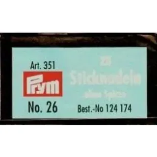 Prym 124174 Sticknadeln ohne Sp. ST 26 0,60 x 34 mm silberfarbig, silber