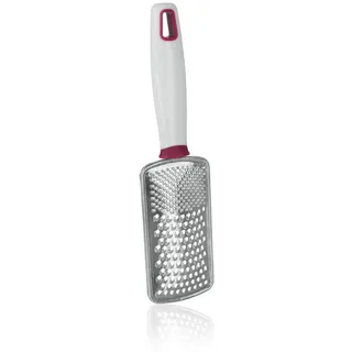 Metaltex 25 cm, Edelstahl, gebogen, Muskatreibe und Zitrusreibe, Weiß