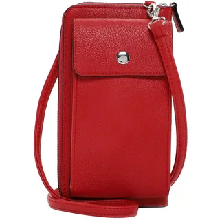 Handytasche EMILY & NOAH "Handyetui E&N Emma", Damen, Gr. B/H/T: 11cm x 19cm x 4cm 0, rot (rot 600), PVC, Taschen Handytasche