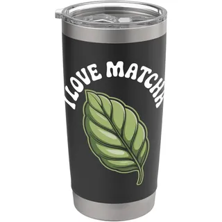 Ich liebe Matcha Leaf Tea Passion Doppelwandiger Edelstahl-Thermobecher