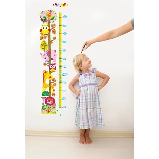 Ambiance-Live Wandtattoo Messlatte Eule und Giraffe – mit Verpackung