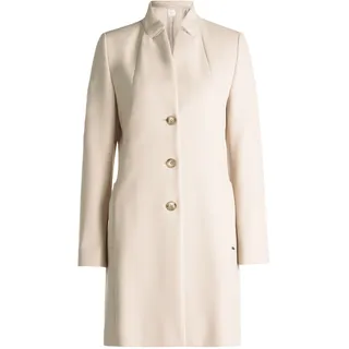 Kurzmantel BETTY & CO "Blazermantel mit Knöpfen", Damen, Gr. 40, beige (shiny powder), Obermaterial: 66% Polyester PES. 32% Viskose CV. 2% Elasthan EL., Mäntel Kurzmantel
