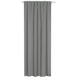 Elbersdrucke Vorhang mit verdecken Schlaufen FD Sundown 07 grau verdunkelnd 255 x 140 cm Vorhang für Wohnzimmer Schlafzimmer Flur 198725