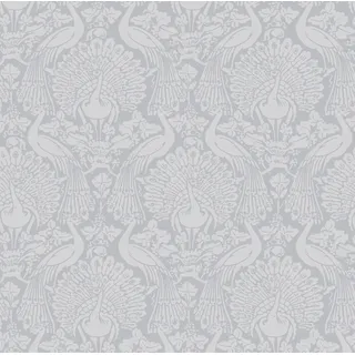 Laura Ashley Vliestapete Peacock Damask Pale Slate 10,05 x 0,52 m