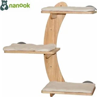 nanook shop Katzen Kletterwand 3-stufig natur