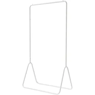 Compactor RAN7655 Fyn Metall-Kleiderständer mit einer Stange, Stahl, 80 x 41 x 147 cm, Weiß